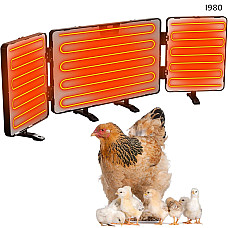 Αναδιπλούμενος πίνακας με θερμαντικά για θέρμανση κοτόπουλων και κατοικίδιων ζώων - I980